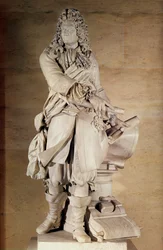 Estátua, de, Sebastien, a, Prestre de Vauban, 1633-1707, 1785, mármore